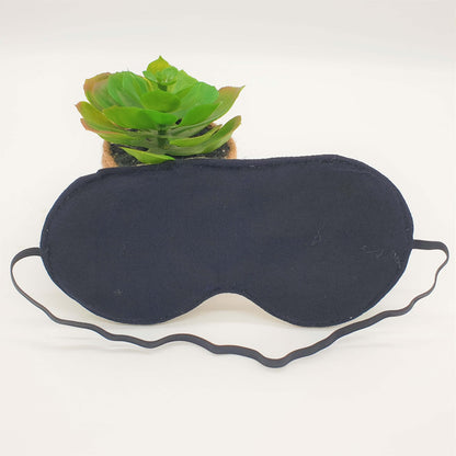 Nachtmaske aus Bio-Baumwolle & Leinen – handgemacht, 2 Designs, für entspannten Schlaf unterwegs
