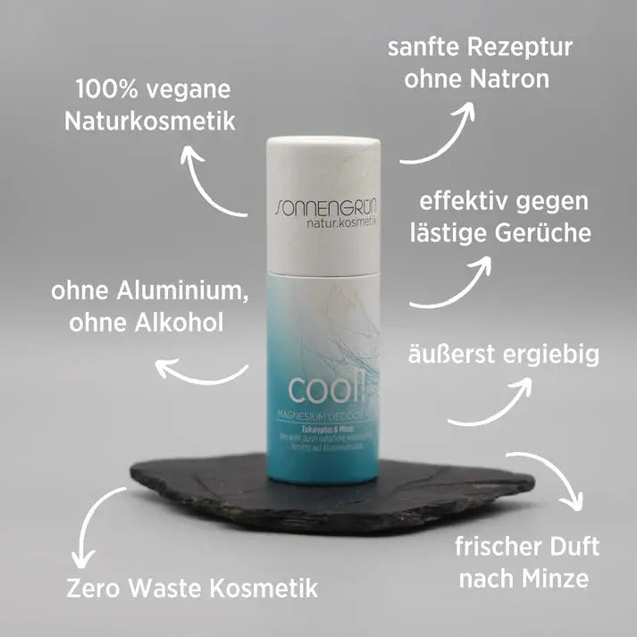 Deostick "cool!" – natürlich, vegan & minzig-frisch  - Sonnengrün