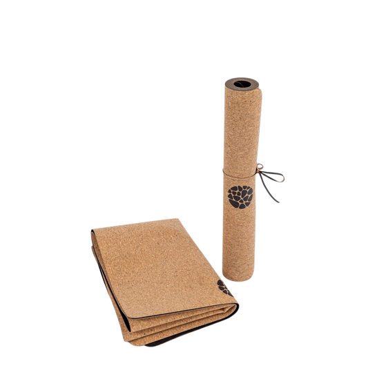 Reise-Yogamatte – faltbar, Naturkork & Naturkautschuk, rutschfest & leicht