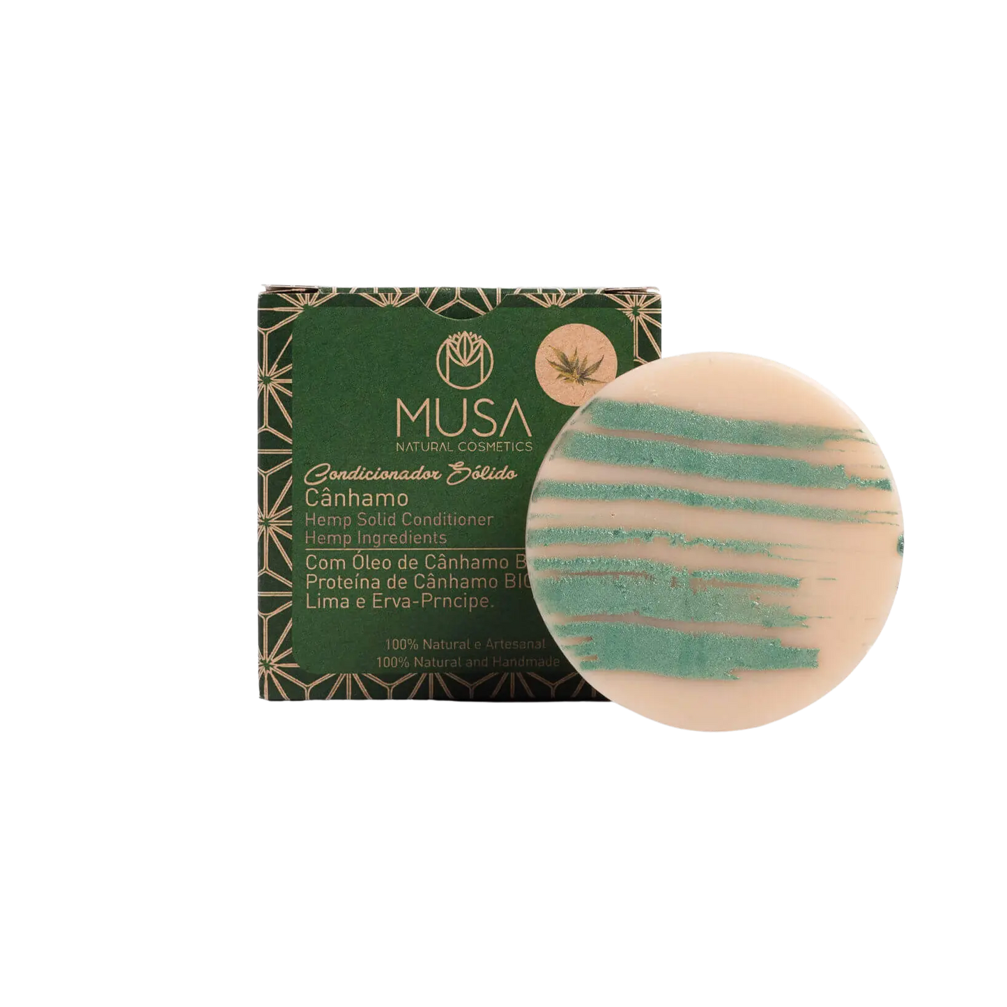 Fester Conditioner Hanf – vegan, handgemacht und pflegend  - MUSA Natural Cosmetics