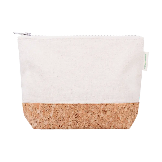 Kulturbeutel aus Kork und Fairtrade-Baumwolle – plastikfrei und vegan  - Bamboovement