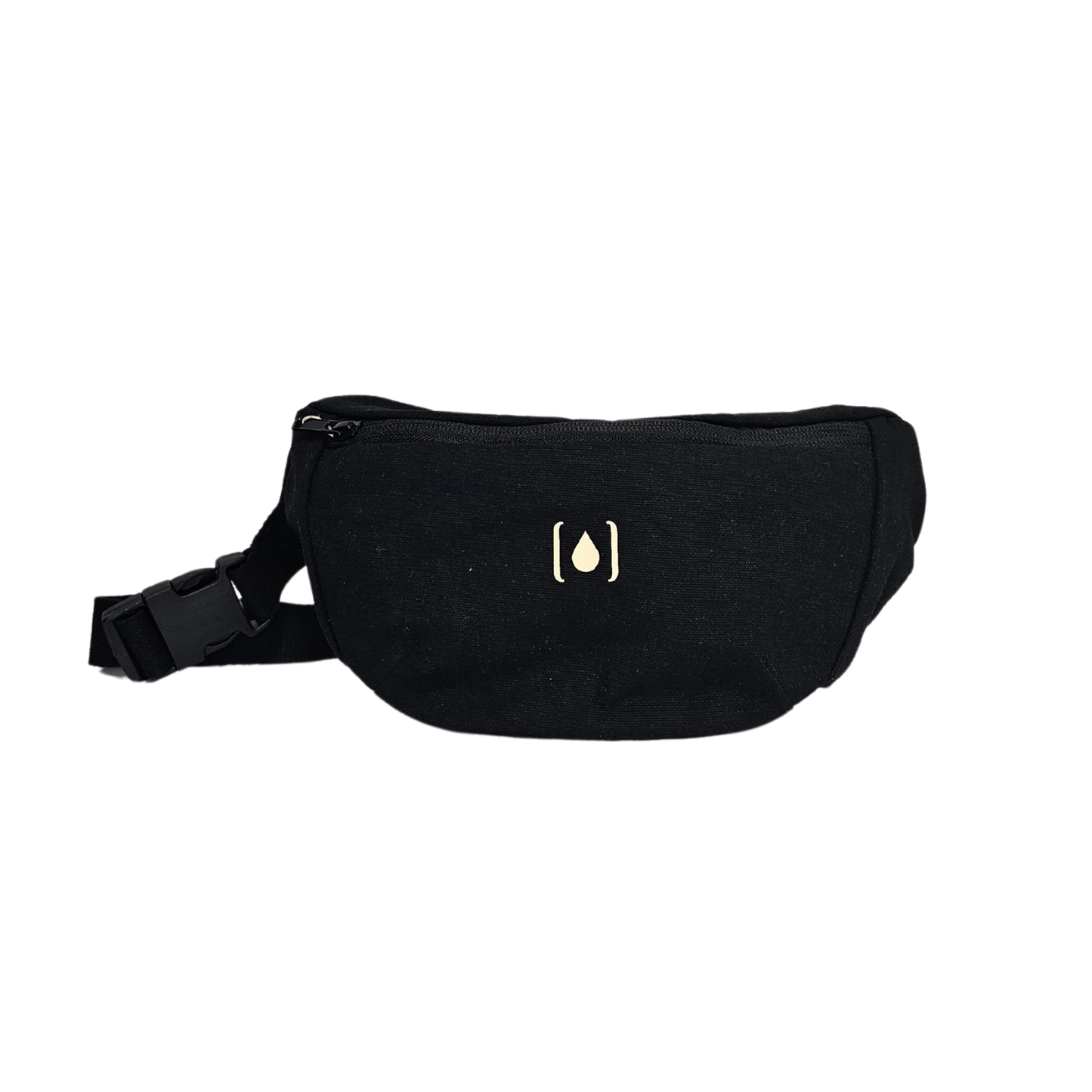 Unisex-Gürteltasche aus recyceltem Material – Natur & Schwarz, leicht & nachhaltig