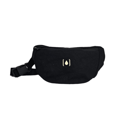 Unisex-Gürteltasche aus recyceltem Material – Natur & Schwarz, leicht & nachhaltig