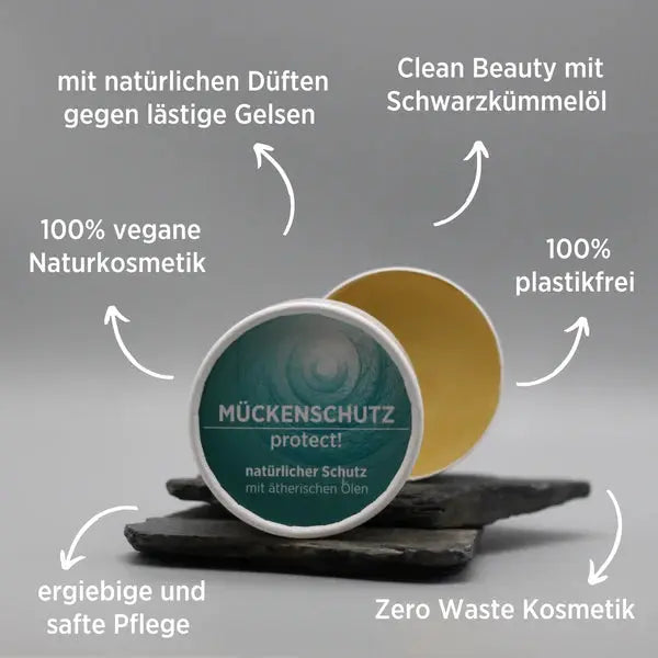 Mückenschutz "protect!" – natürlich, vegan & effektiv  - Sonnengrün