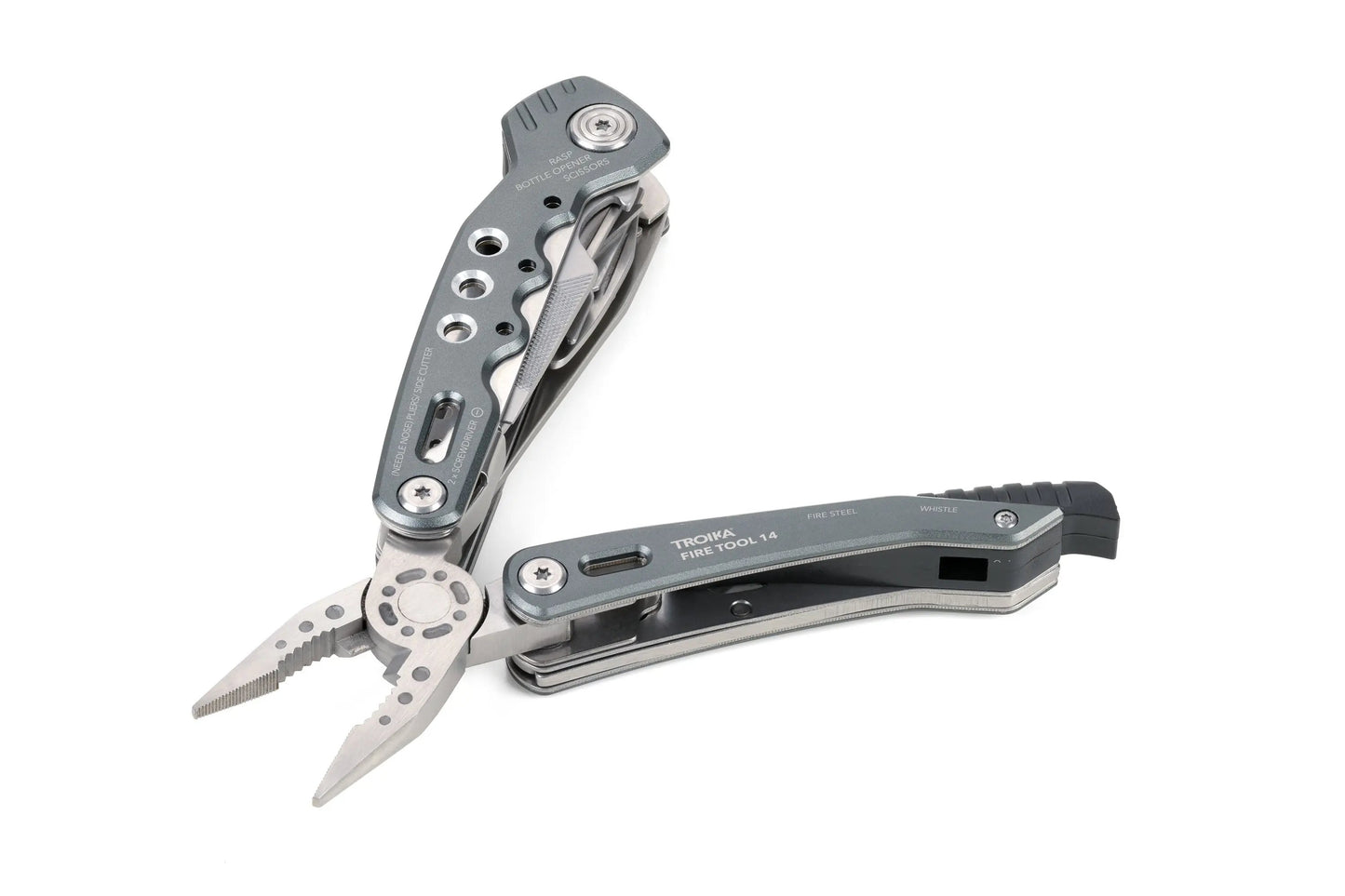 Multitool – 14 Funktionen, mit Feuerstahl, Outdoor & Reise  - TROIKA