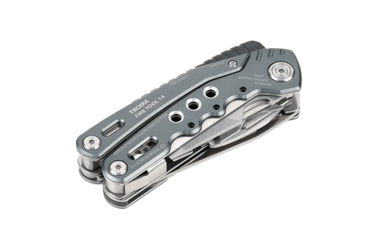 Multitool – 14 Funktionen, mit Feuerstahl, Outdoor & Reise  - TROIKA