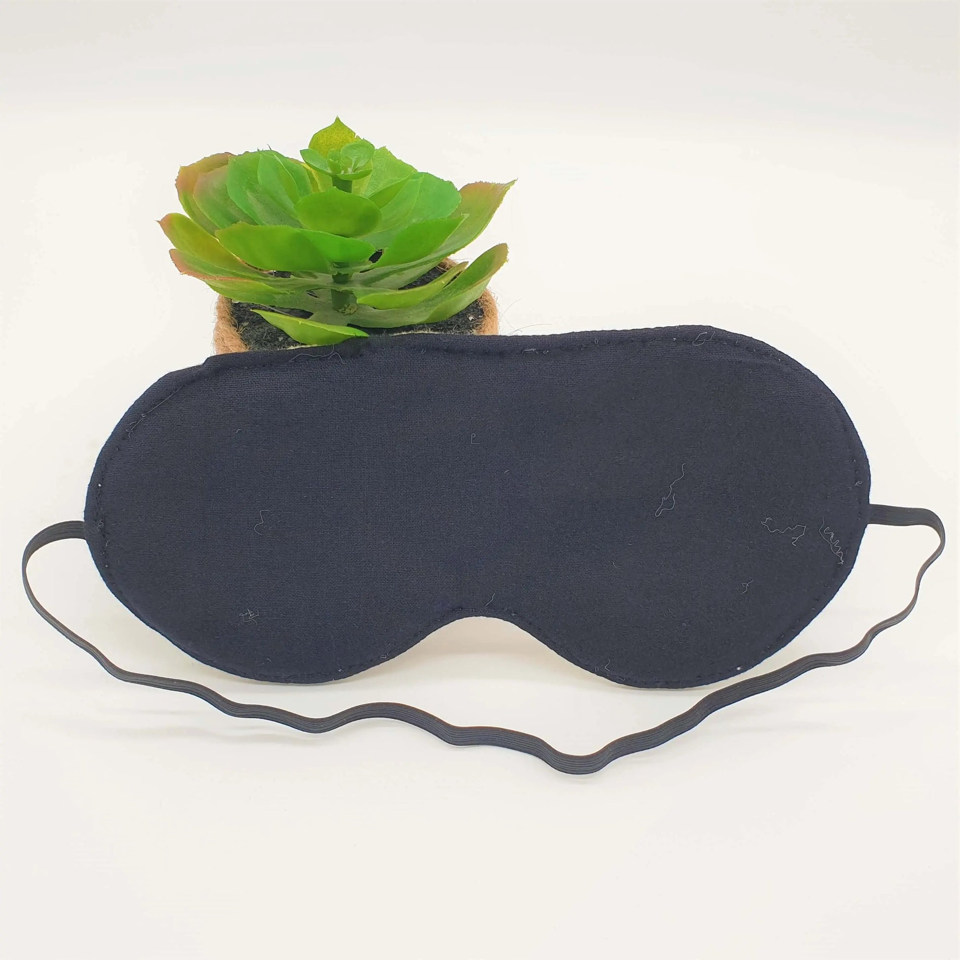 Nachtmaske aus Bio-Baumwolle & Leinen – handgemacht, 2 Designs, für entspannten Schlaf unterwegs  - Les Ateliers d’Éliléa