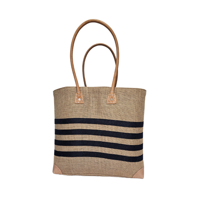 Strandtasche aus Jute – fair, robust & stylisch, in 2 Größen (L & M)