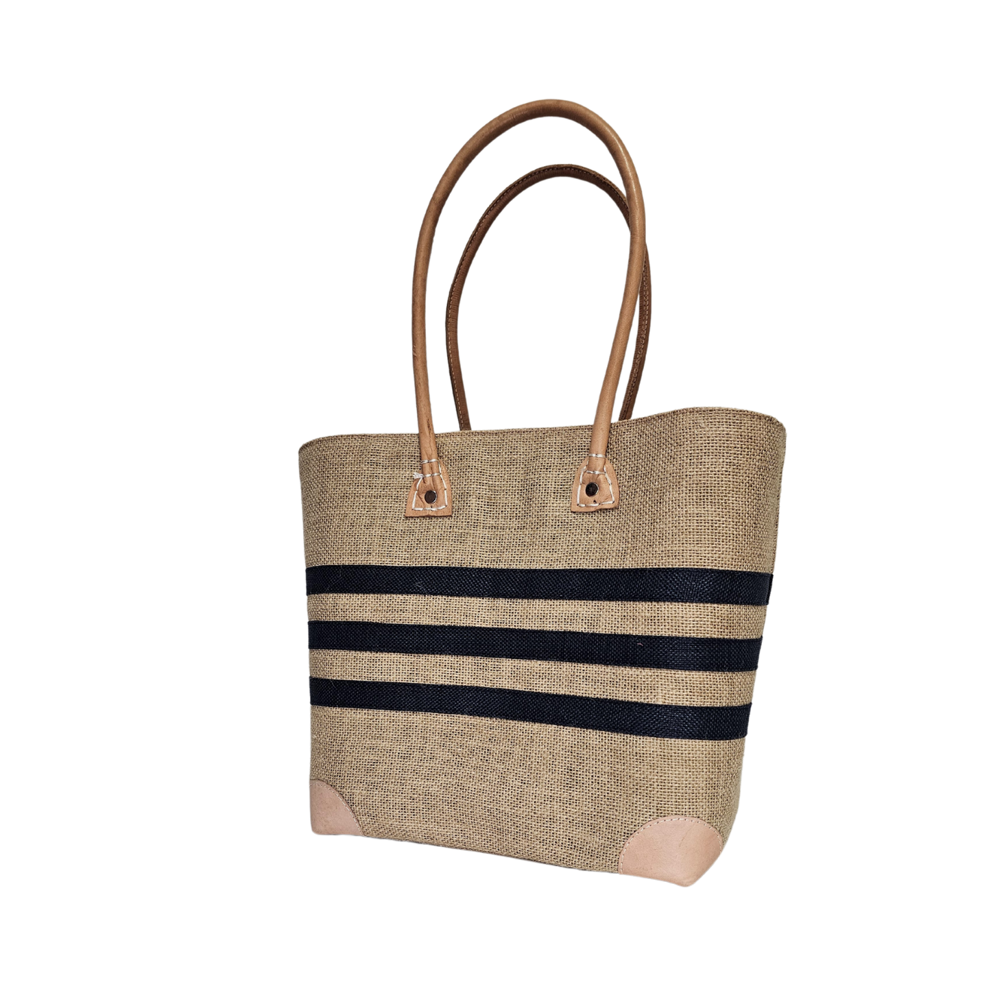 Strandtasche aus Jute – fair, robust & stylisch, in 2 Größen (L & M)