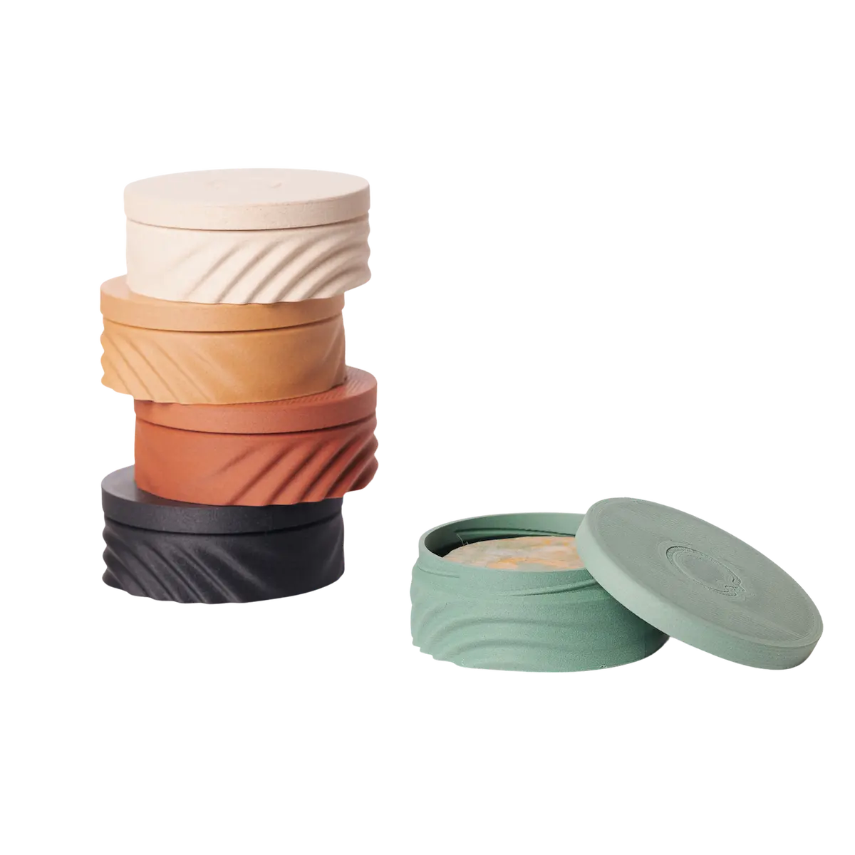 Seifen-Reiseetui Rund – plastikfrei, 3D-gedruckt  - Copo Design