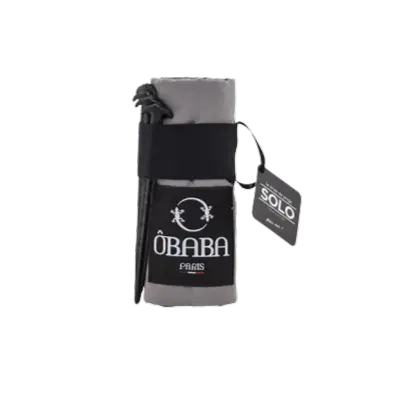 Strandtuch Solo Santorin Grau – 100% Bio-Baumwolle  - OBABA