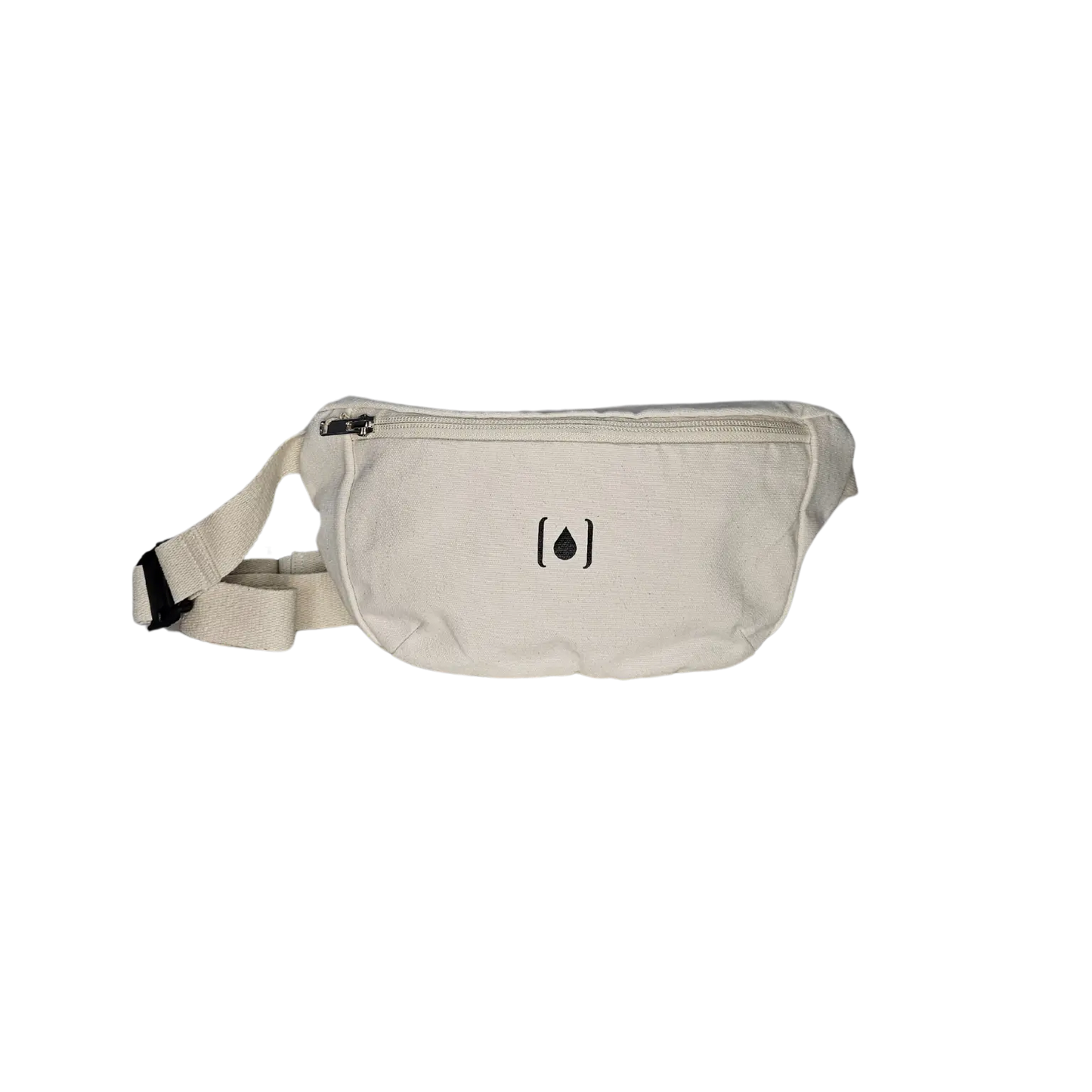 Unisex-Gürteltasche aus recyceltem Material – Natur & Schwarz, leicht & nachhaltig Naturweiß - Manawai Wear