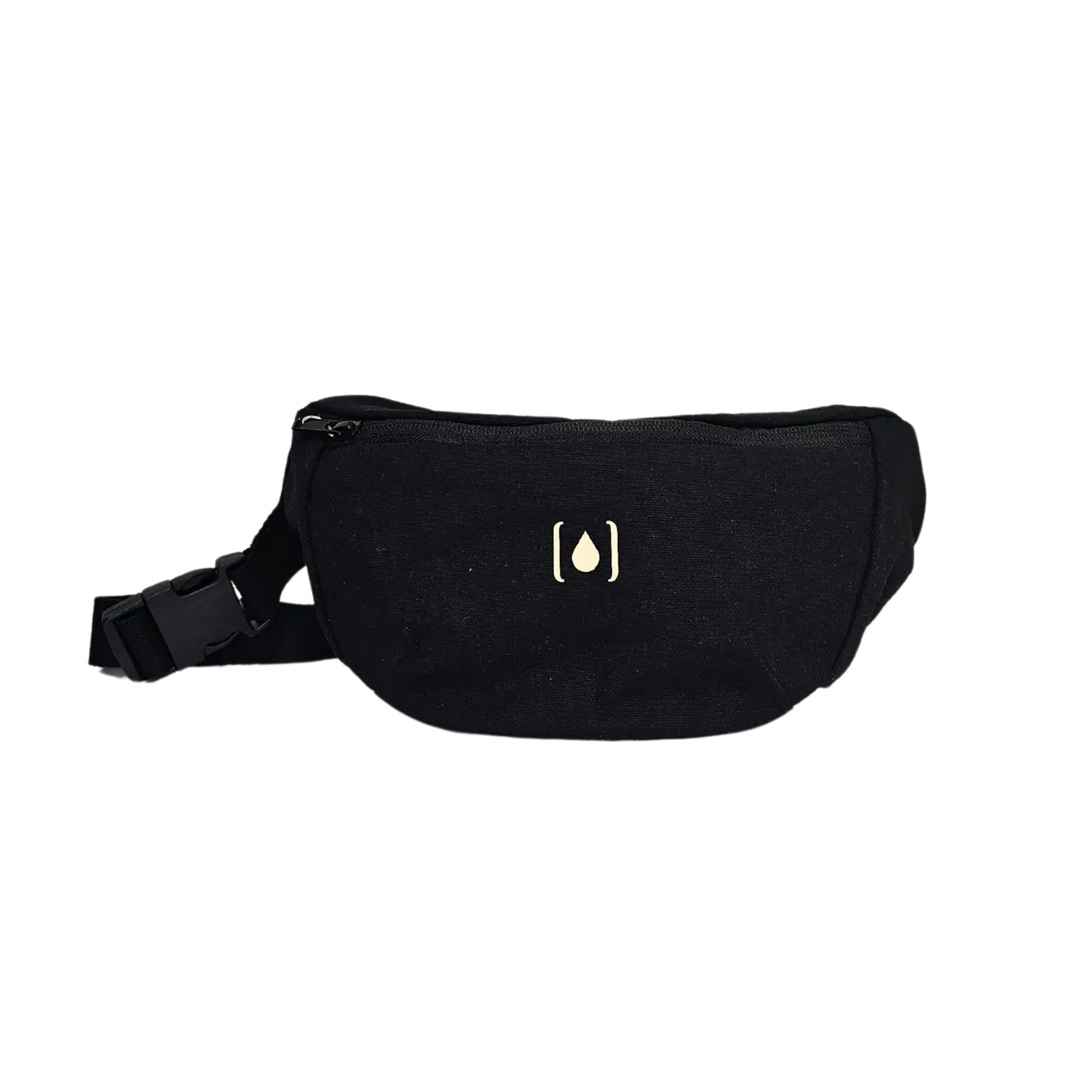 Unisex-Gürteltasche aus recyceltem Material – Natur & Schwarz, leicht & nachhaltig Schwarz - Manawai Wear