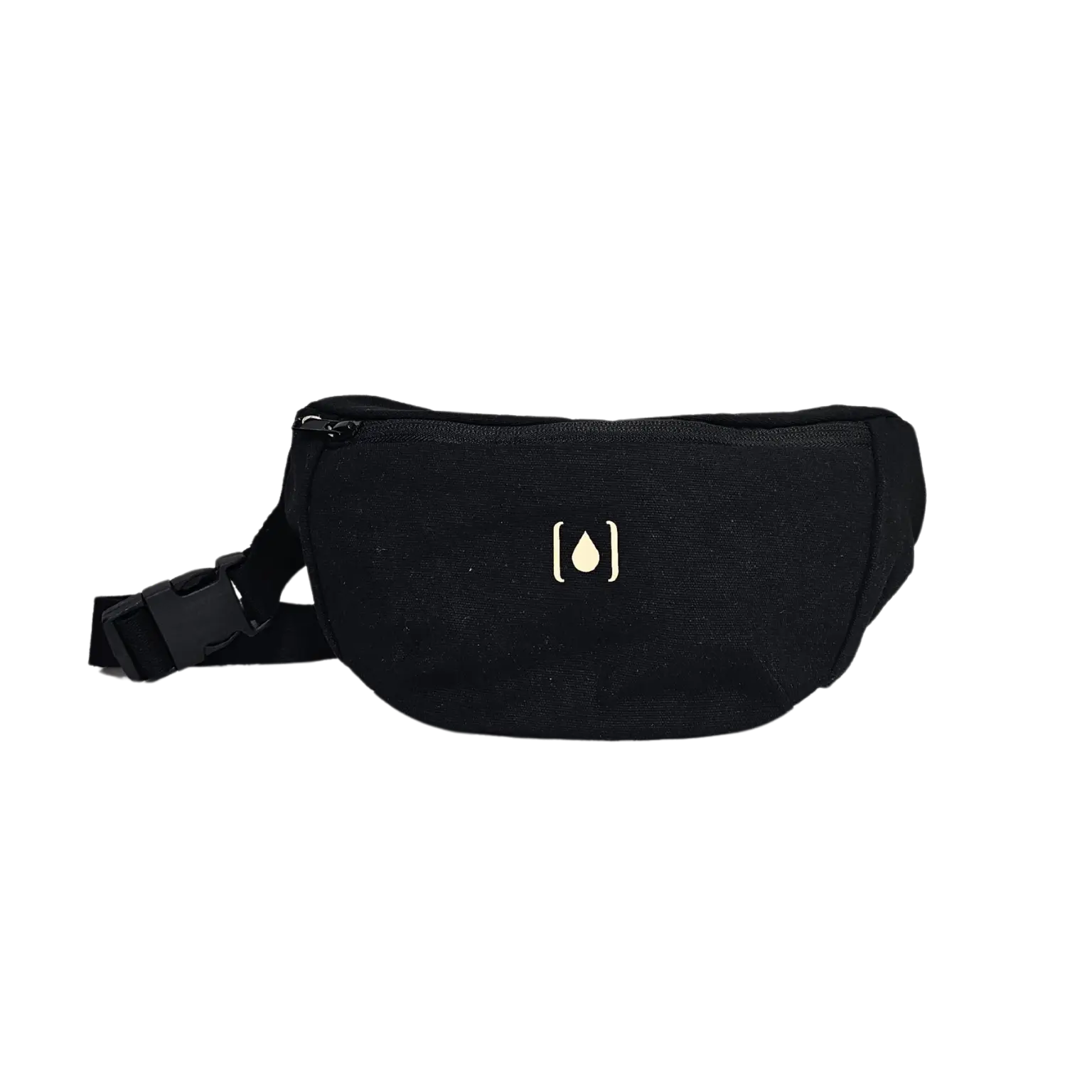 Unisex-Gürteltasche aus recyceltem Material – Natur & Schwarz, leicht & nachhaltig Schwarz - Manawai Wear