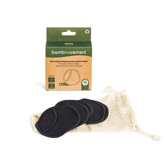 Wiederverwendbare Make-up-Entferner-Pads – 6 Stück, Nachhaltig & Waschbar  - Bamboovement