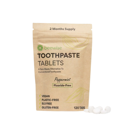 Zahnpasta-Tabletten – 120 Stück, Plastikfrei & Vegan  - Beewise