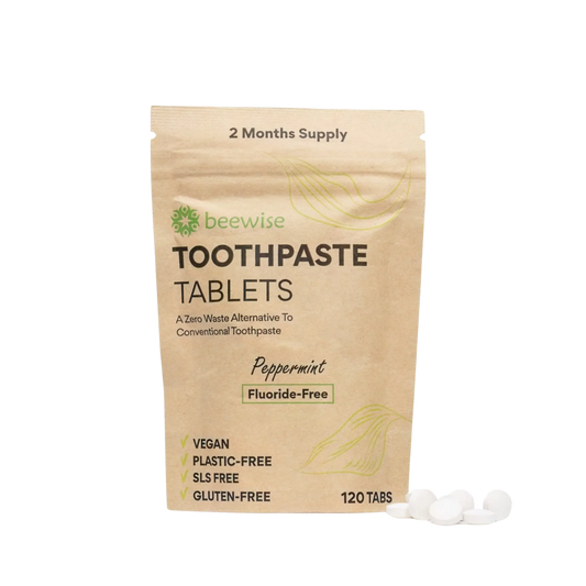 Zahnpasta-Tabletten – 120 Stück, Plastikfrei & Vegan  - Beewise
