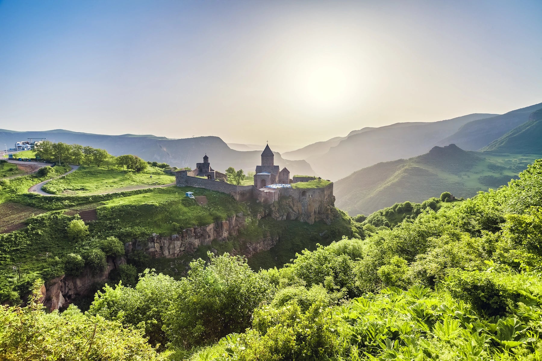 Kloster Tatev über der Worotan-Schlucht, Armenien.