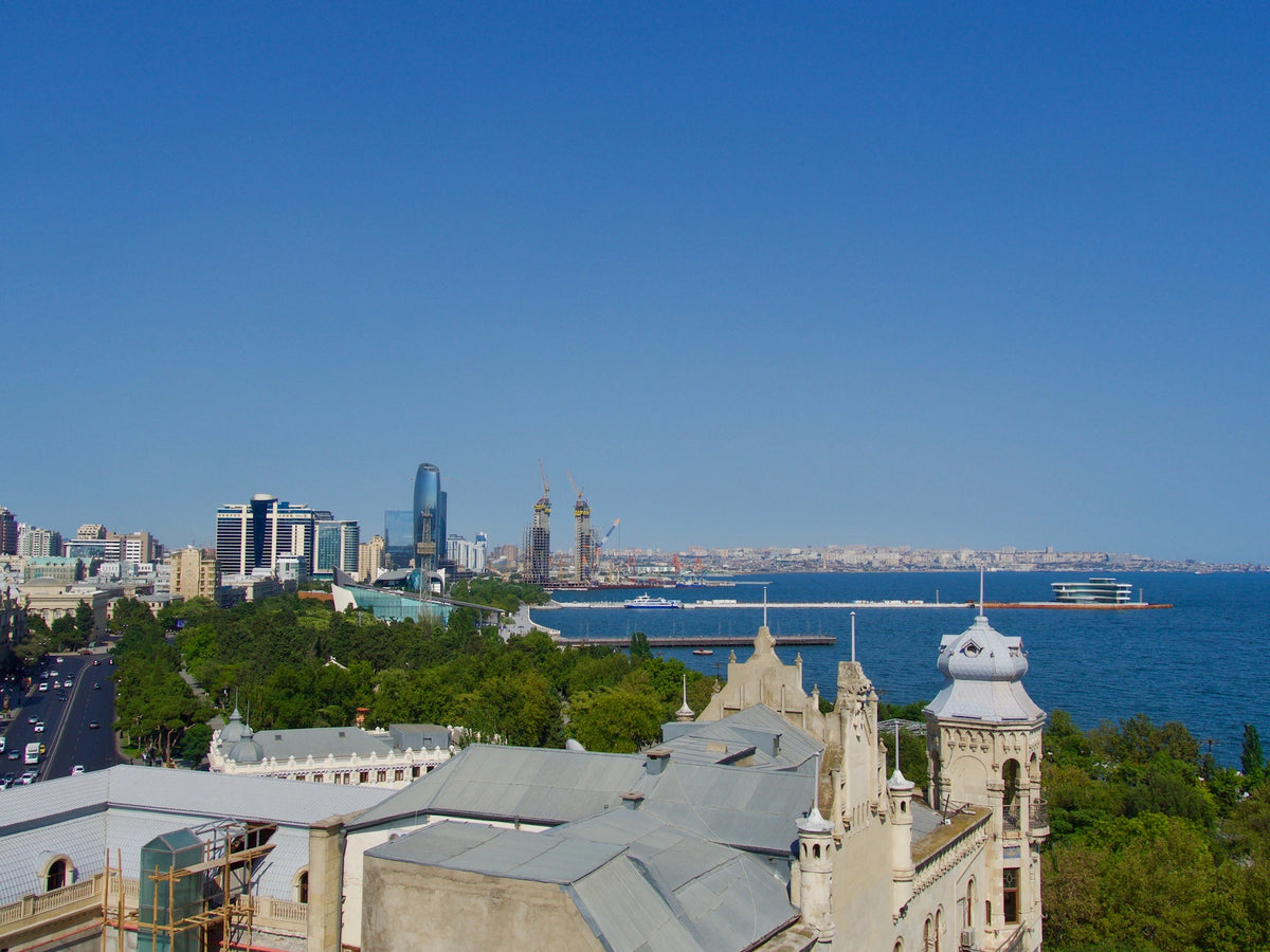 Die Stadt Baku in Aserbaidschan.